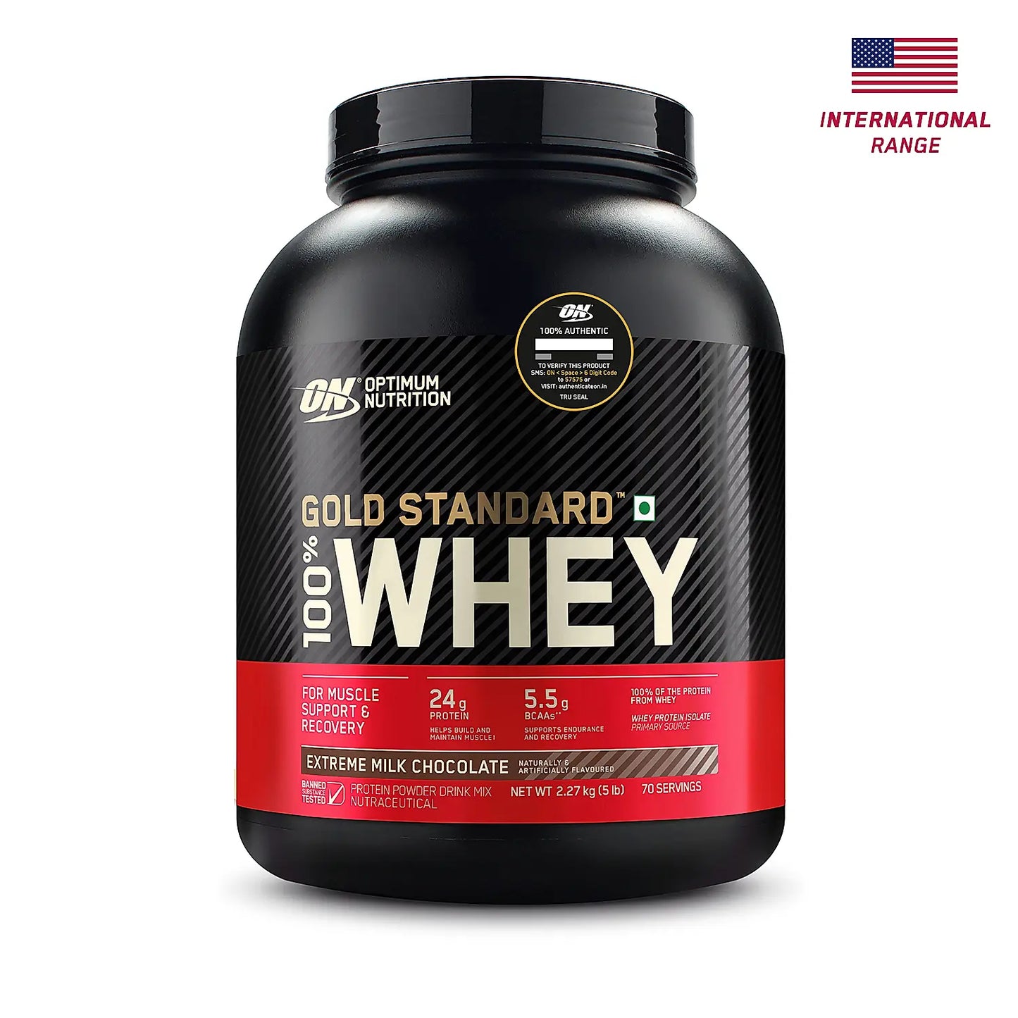 Gold Standard 100% Whey Protein Powder | Extreme Milk Chocolate | 5 lbs